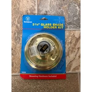 Westinghouse 3 1/4 Inch Glass Shade Holder Kit Brass Finish Mounting Hardware